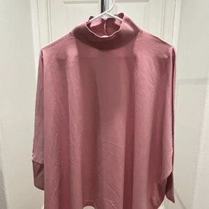 Pink Casual shawl like (wing top) with  soft allistic.